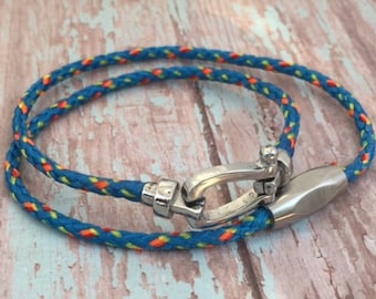 Brummel hook bracelet / nautical rope bracelet / nautical bracelet / stainless steel / sailing bracelet / Father's Day Gift / Gift for Dad