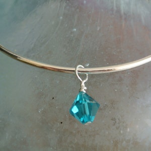 Add a Birthstone!  Wire Wrapped Swarovski Crystal.  Personalize your bracelet!