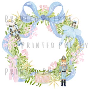 Guirlanda de quebra-nozes preppy PNG // Natal quebra-nozes grandmillenial PNG // Natal preppy // Natal do sul