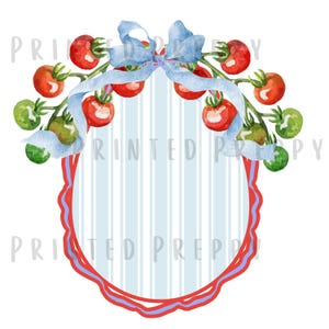 Chica tomate con cresta de verano PNG // Tomate acuarela / Verano de moda PNG