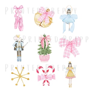 Preppy Nutcracker PNG // Pastel Nutcracker // Pink Nutcracker Christmas PNG // Coquette Nutcracker // Southern Christmas