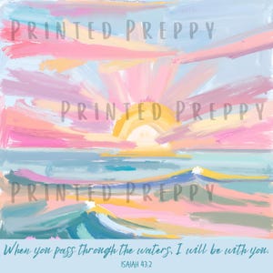 Kustschrift zonsopgang PNG-illustraties, zomer PNG, digitale aquarel kustillustraties, pastel strand, afbeelding vrouwen retraite shirt