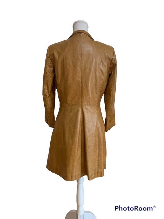 Vintage Italian Leather Jacket /Camel Coat/Woman size… Gem