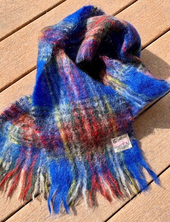 Vintage Mohair Wool Scarf / Made in Scotland Scar… - image 2