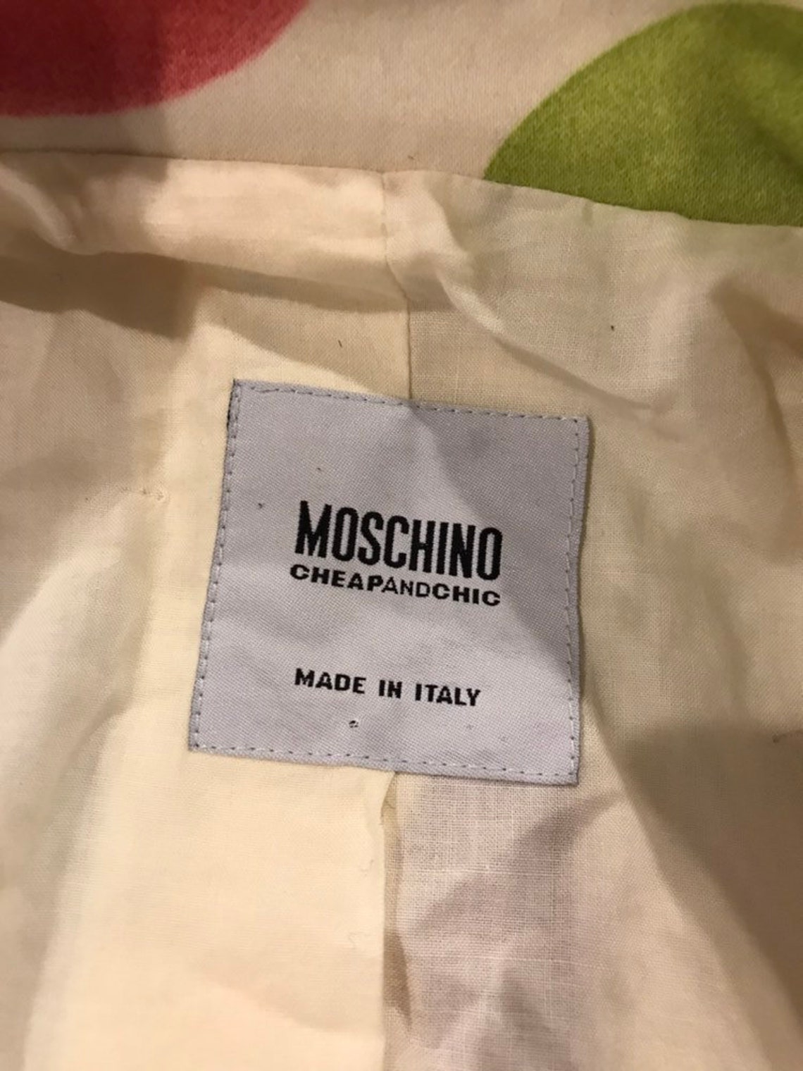 Vintage MOSCHINO Cheap and Chic Trench Coat Jacket Size | Etsy