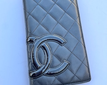 Authentic Chanel Long Black Wallet