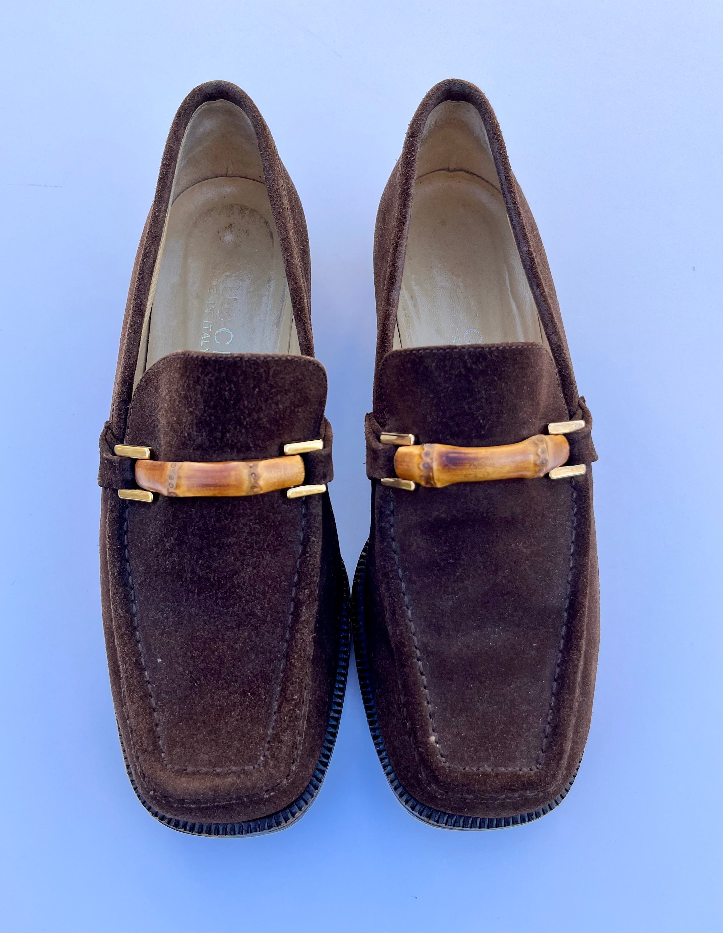 Vintage Gucci Dark Brown Leather Loafers with Bamboo Detail Vintage Gucci Horsebit Loafers Brown Leather | Mercari main image 3