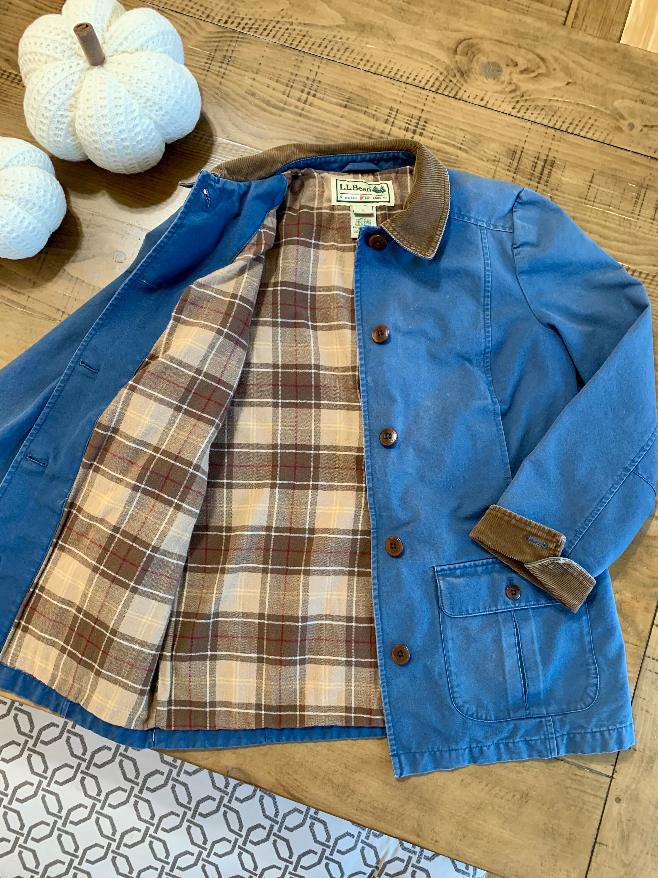 Blue barn coat sale