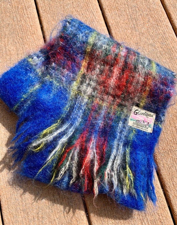 Vintage Mohair Wool Scarf / Made in Scotland Scar… - image 3