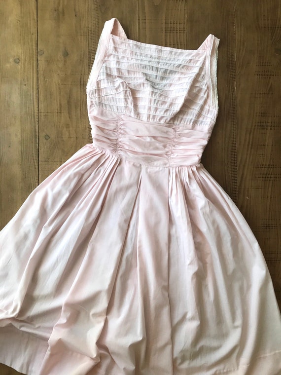 Vintage 1940's Pastel Pink Junior Handmade Dress/H