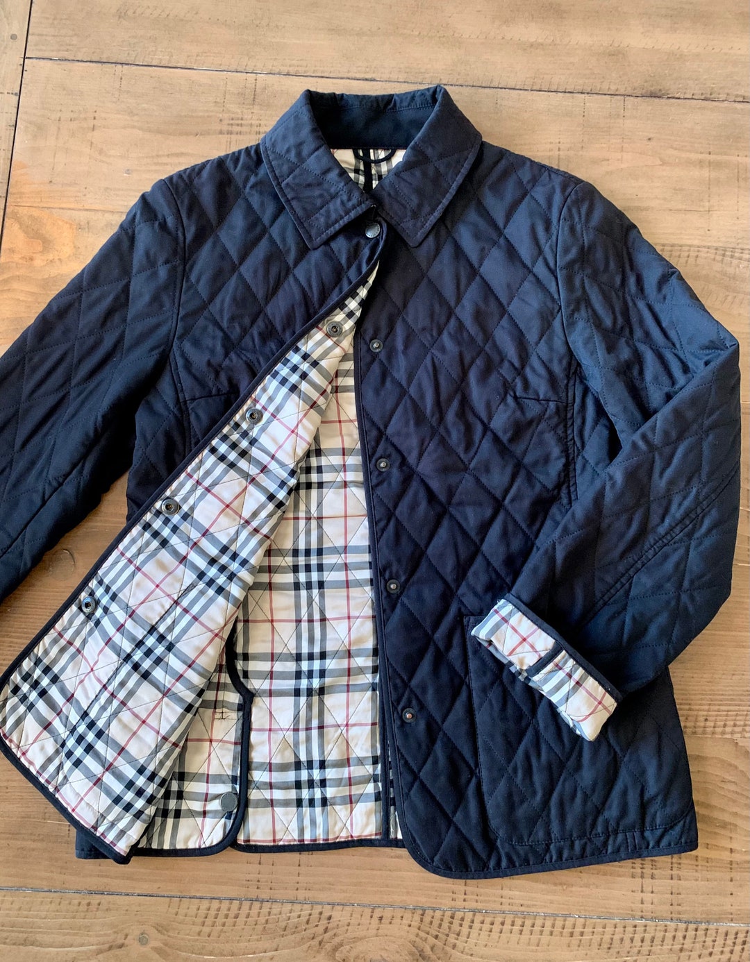 Burberry Wool Rabbit Varsity Jacket In Black