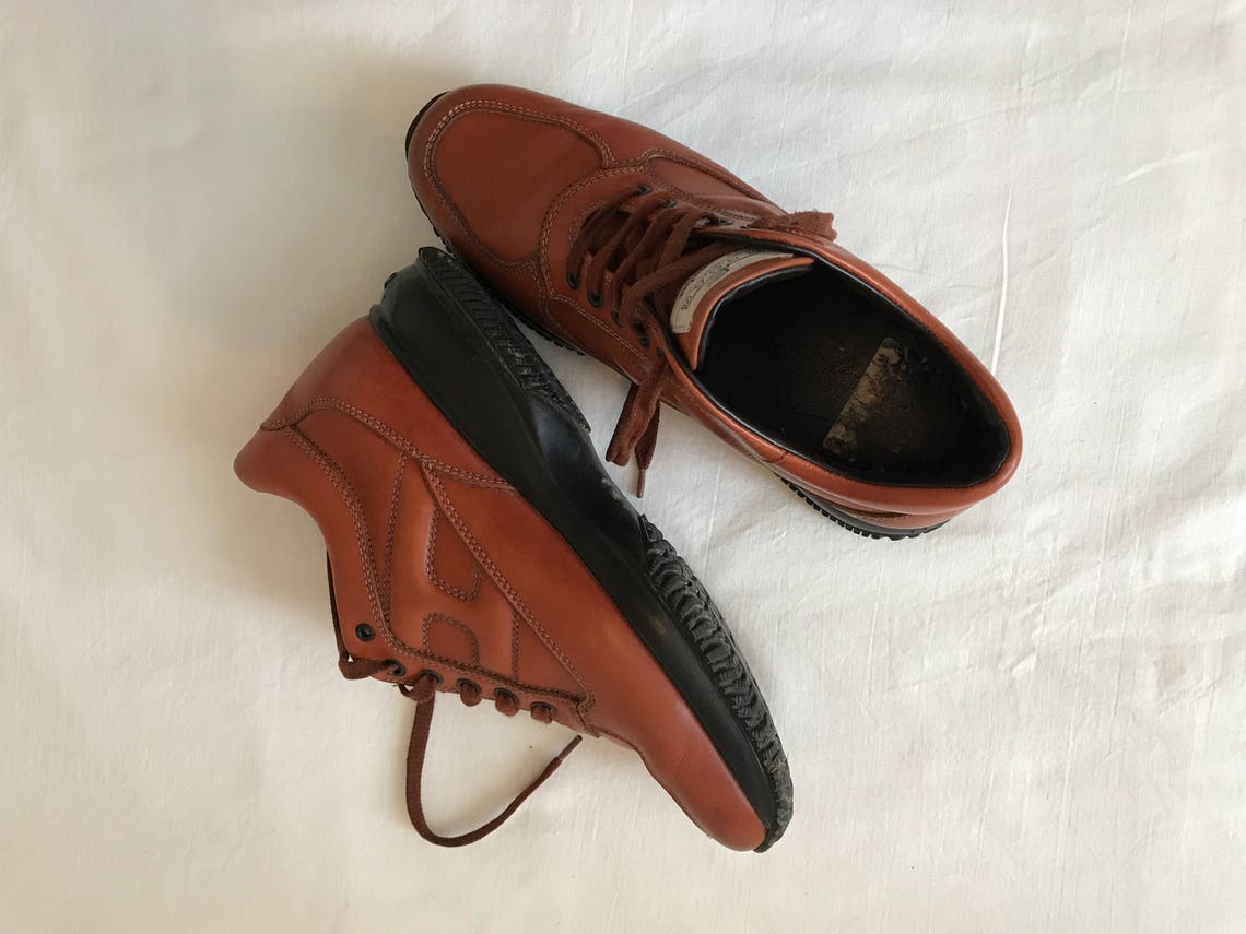 Iconic Vintage Hogan Leather Sneakers/height Increasing - Etsy