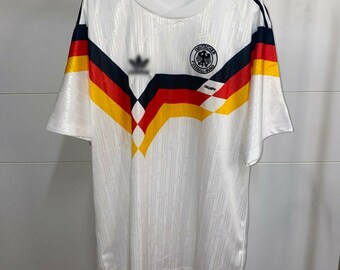 Germany Retro 1988-1990 World Cup Jersey / Vintage Germany Football Jersey / Germany World Cup Winners 1990 Shirt / Germany Retro Soccer