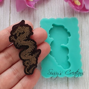 Dragon Silicone Mould mold 'chinese Dragon left' by FPC Sugarcraft Resin  Mold, Fimo Mold, Polymer Clay Mold, Soapmaking Mold C075 