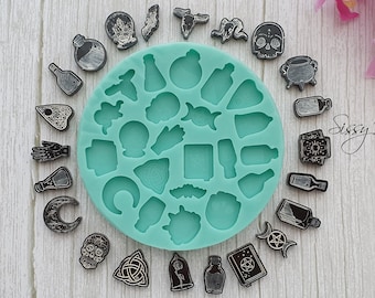 22 pcs Magic Mold Palette, 2 cm,  for Resin and Polymer Clay