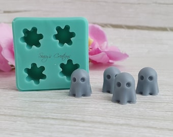 4 pcs Ghost Mold, 1.5 cm, for Resin, Polymer Clay, Wax, Soap, Plaster...