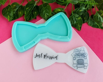 Bow Tie Mold, 12 cm, for Epoxy Resin, Polymer Clay. Wax, Soap, Plaster...