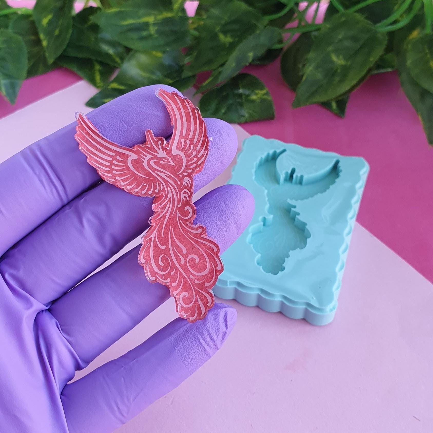Phoenix Silicone Mold, 5 Cm, for Resin and Polymer Clay - Etsy