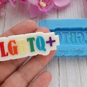 LGBTQ Mold, 6 cm, for Resin and Polymer Clay