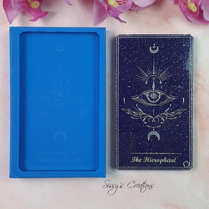 Tarotkarten Mold, Der Hierophant, 10 cm, für Resin und Polymer Clay
