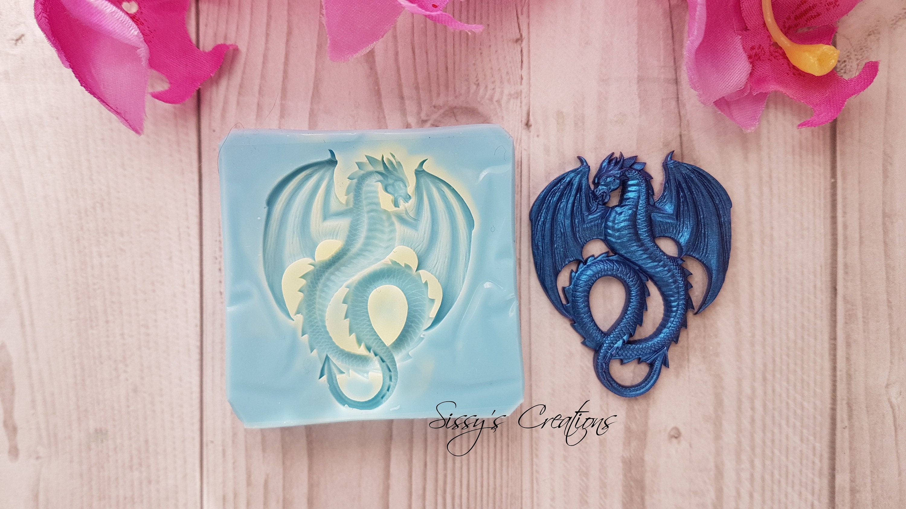 Dragon Mold 4 Cm for Resin and Polymer Clay Etsy