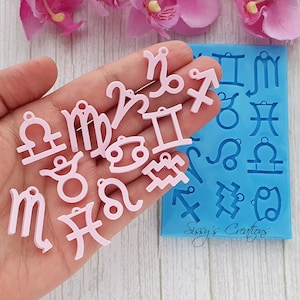 Forma Znaki Zodiaku, 2 cm, do żywicy i gliny polimerowej