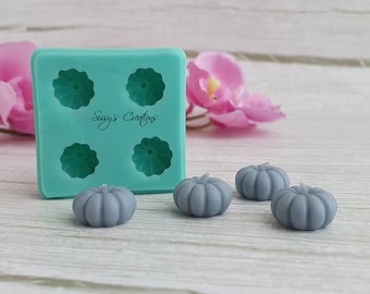 4 pcs Pumpkin Mold, 1.5 cm, for Resin, Polymer Clay, Wax, Soap, Plaster...