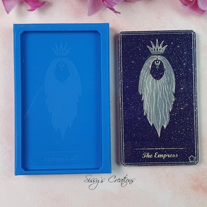 Stampo Carta Tarocchi , Imperatrice, 10 cm, ideale per Resina e Paste Polimeriche