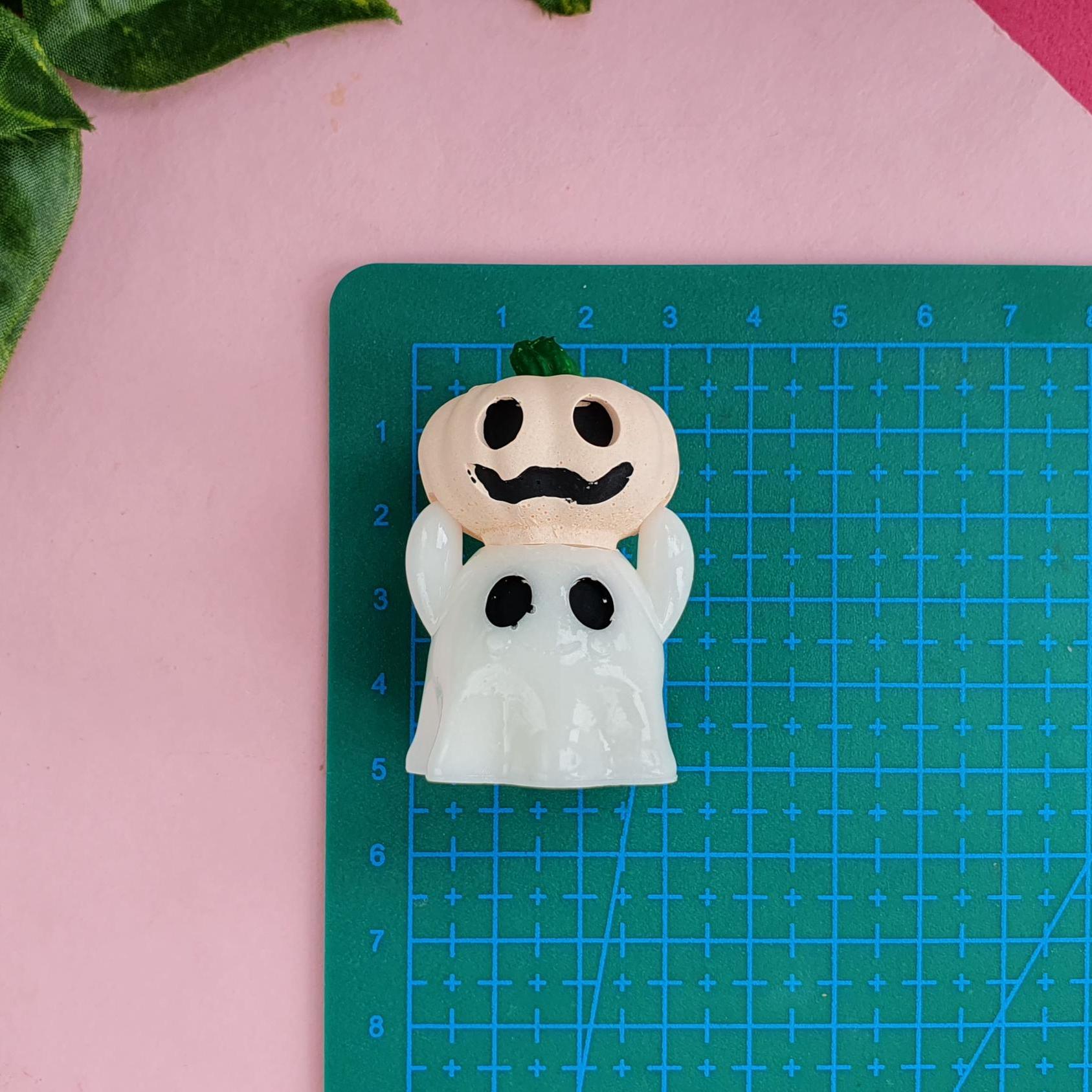 3 Moules à Bougie Silicone Halloween – Citrouille Et Fantôme 3D, Pour Résine Et Cire !