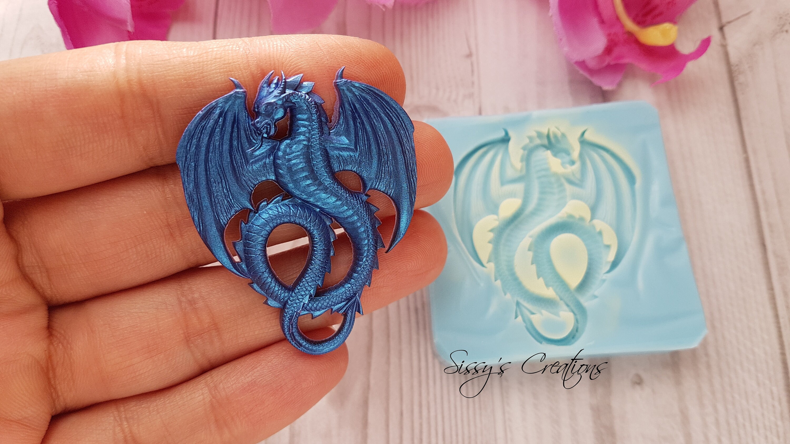 Dragon Mold 4 Cm for Resin and Polymer Clay Etsy