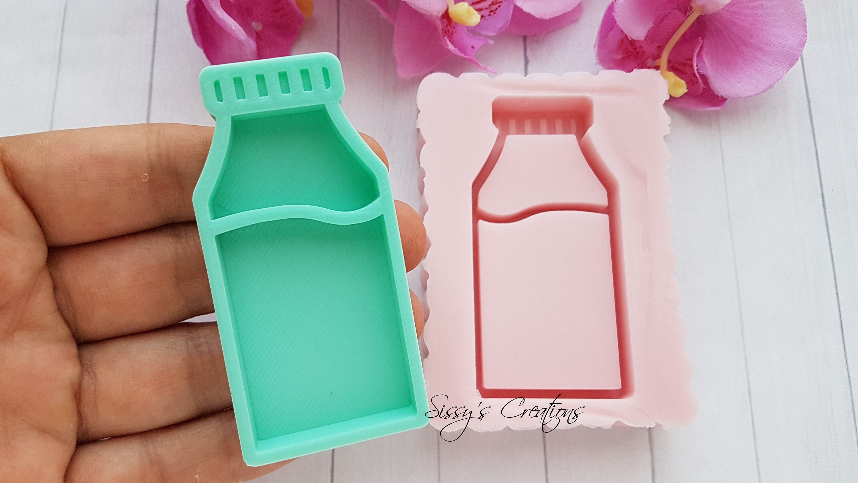 Milk Bottle Shaker Mold 7 Cm for Resin and Polymer Clay Etsy