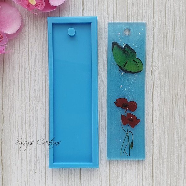 Bookmark Mold, 13 cm, pour résine et argile polymère