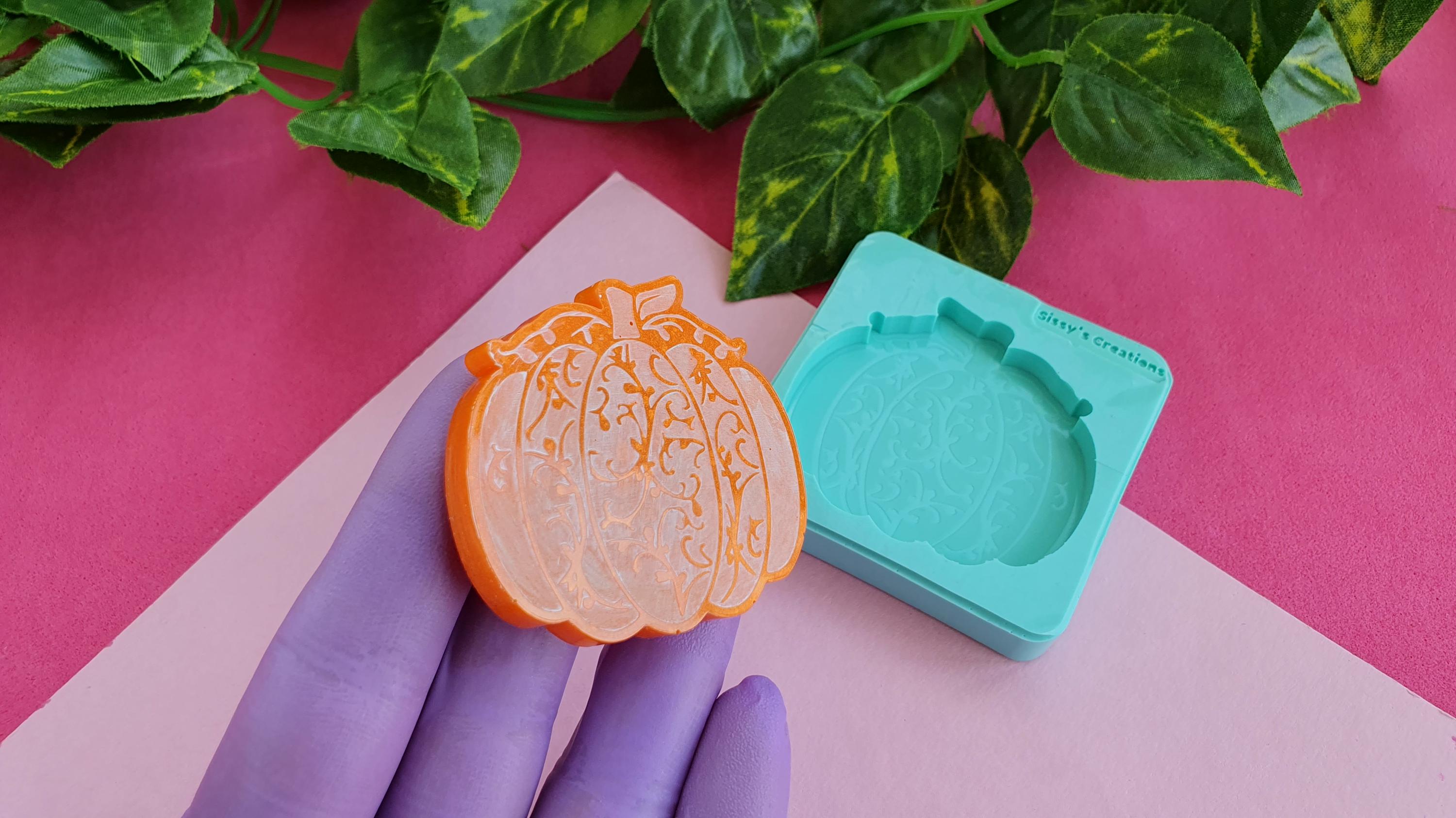 Barattolo di zucca di Halloween in cemento 3D Stampo in silicone Fatto a mano in resina epossidica Zucca Candela Vaso Stampo Scatola di immagazzinaggio di Halloween Decorazioni per la casa