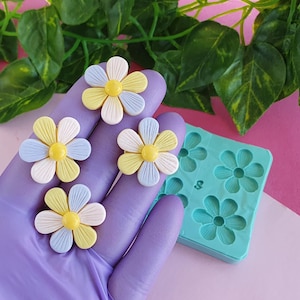 Gänseblümchen Blumenform, 2,5 cm, für Epoxidharz, Polymer Clay, Wachs, Seife, Gips...