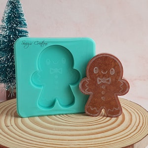 Gingerbread Man Christmas Mold, 5 cm, for Resin and Polymer Clay