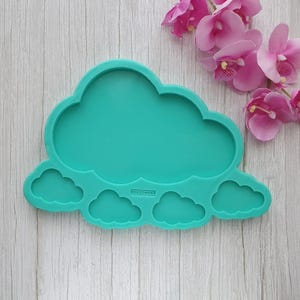 Glossy Cloud Silicone Mold Set for Resin Baby Shower and Nursery Decor