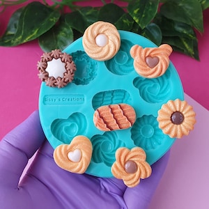Cookies Mold, 2 cm, 7 pcs, for Epoxy Resin, Polymer Clay. Wax, Soap, Plaster...