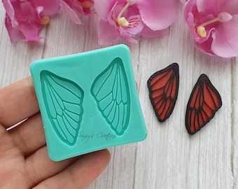 Vleugeloorbelvorm, 4 cm, voor hars en polymeerklei