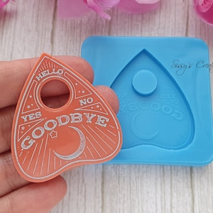 Molde para plancheta Ouija Goodbye, 5 cm, para resina y arcilla polimérica