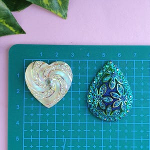 Gems Cabochon Mold, 3 cm, for Epoxy Resin, Polymer Clay. Wax, Soap, Plaster... image 2