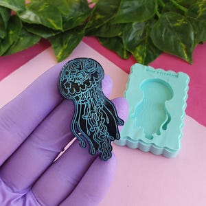 Jellyfish Mold, 5 cm, for Epoxy Resin, Polymer Clay, Wax, Soap, Plaster...