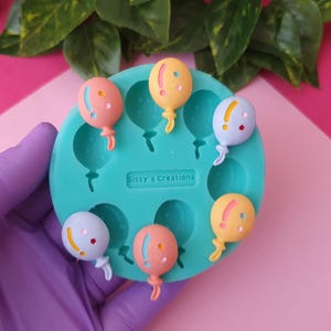 3D Balloon Silicone Mold for Charms and Jewelry - Matte Finish 2.5cm