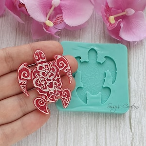 Turtle Mold, 5 cm, for Resin, Polymer Clay, Wax, Candle, Plaster and Soap