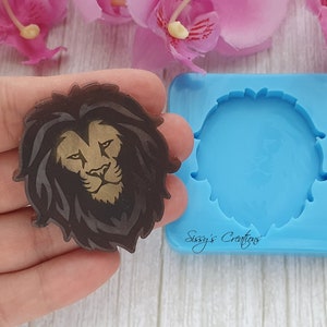 Lion Silicone Mold, 5 cm, for Resin and Polymer Clay