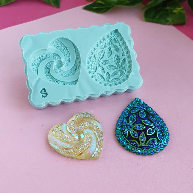 Gems Cabochon Mold, 3 cm, for Epoxy Resin, Polymer Clay. Wax, Soap, Plaster... image 10