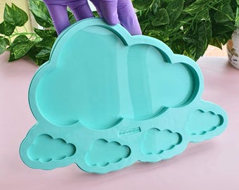 Cloud Silicone Mold Set for Glossy Resin Tray and Nursery Baby Shower Crafts