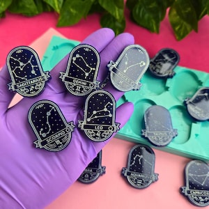 Forma Znaki Zodiaku, 4 cm, do żywicy epoksydowej, gliny polimerowej, wosku, mydła, gipsu...