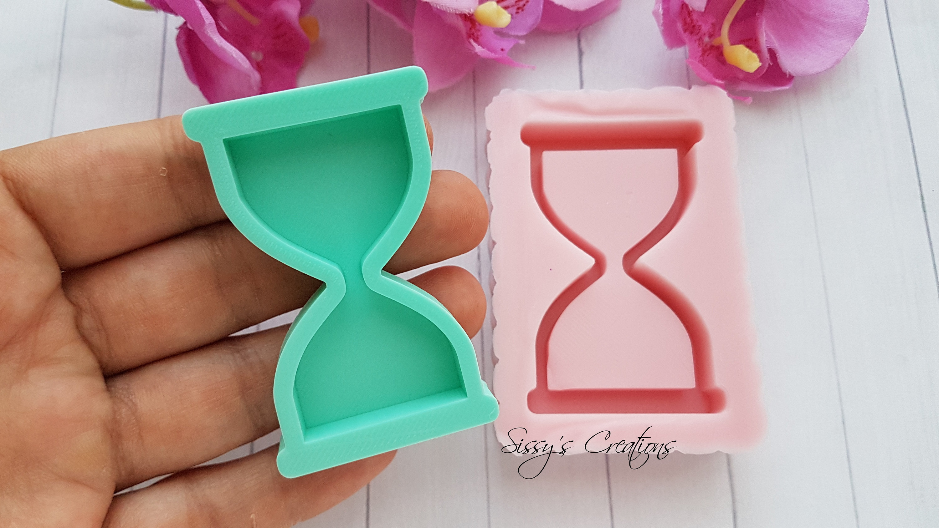 Hourglass Shaker Mold 6 Cm for Resin and Polymer Clay Etsy
