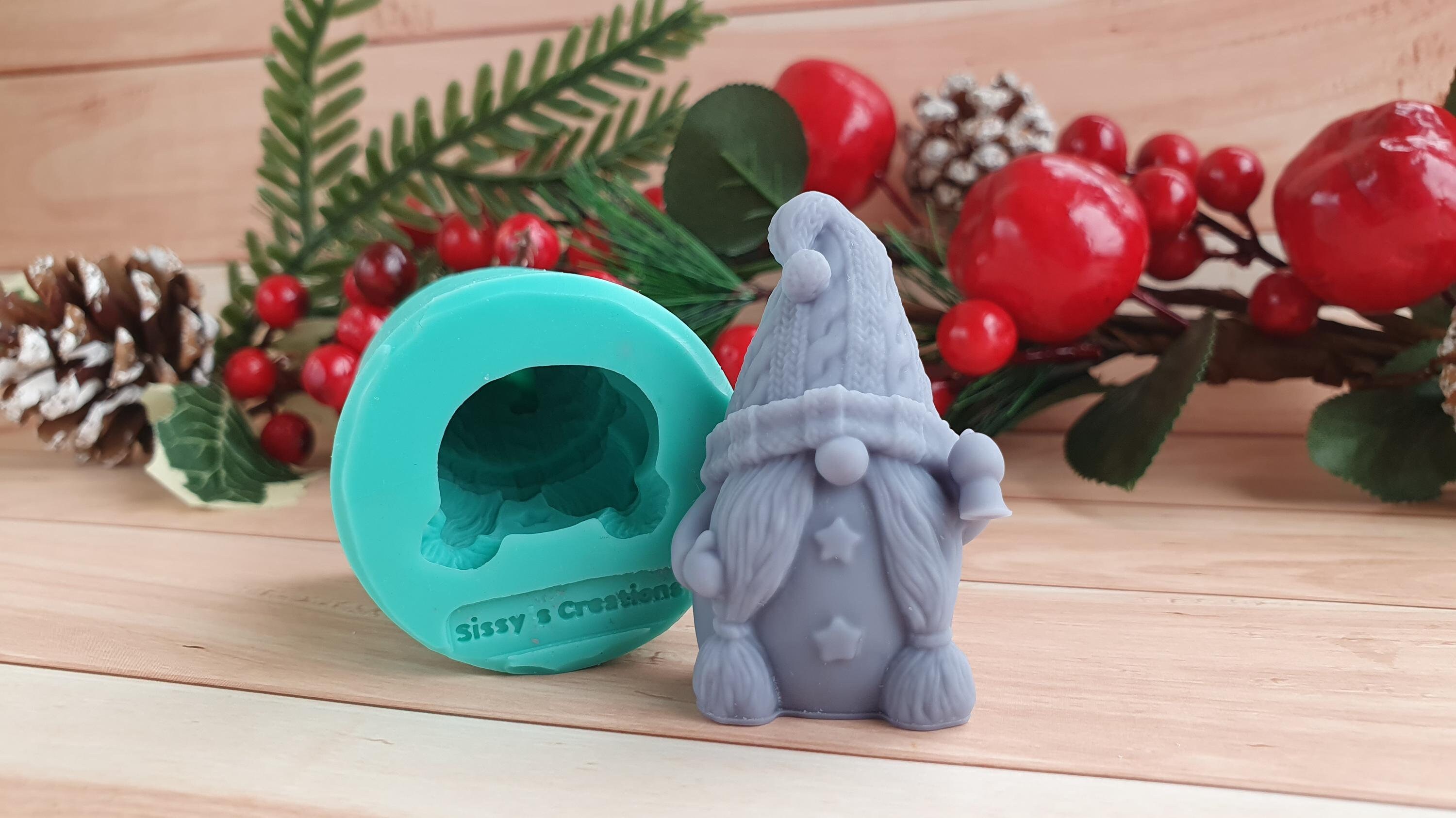 Moule En Silicone Gnome De Noël – Pour Chocolats, Gelées, Savons – Démoulage Facile, Résistant Au Four & Congélo