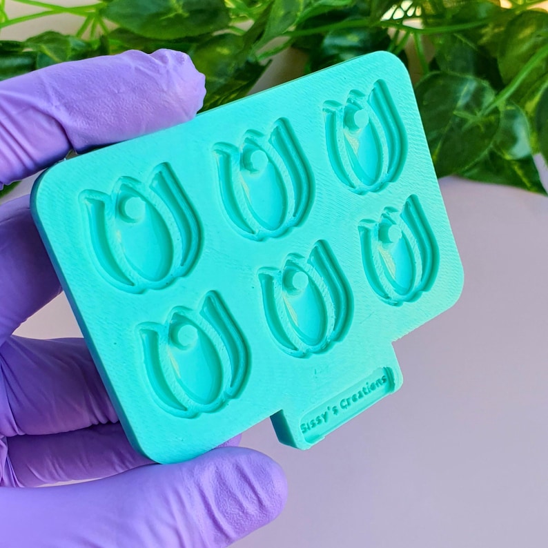 Tulip Silicone Mold, for Floral Earrings and Resin Charms 2cm - Etsy